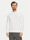 Bluzy męskie - Tommy Hilfiger Bluza Essential MW0MW37237 Biały Regular Fit - miniaturka - grafika 1