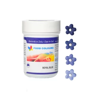 Foodcolours BARWNIK SPOŻYWCZY W ŻELU 35g NIEBIESKI Royal blue 66 - Dodatki do ciast w płynie, aromaty - miniaturka - grafika 1