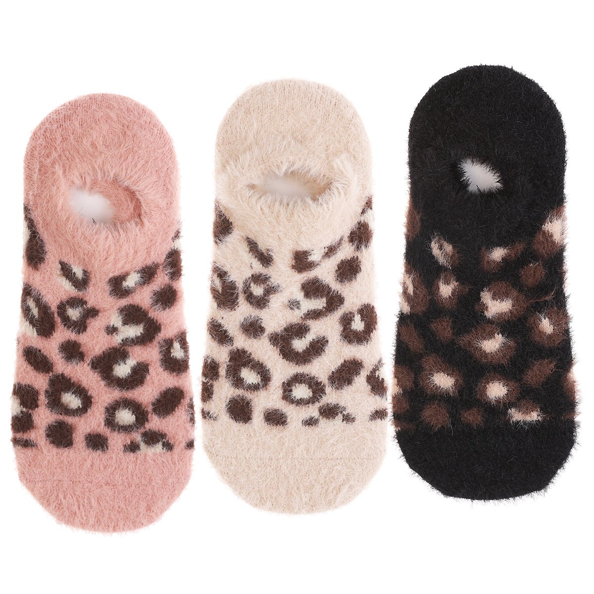 SKAREPTKI NISKIE STOPKI CIEPŁE BALERINKI FUTRZANE PANTERKA MORAJ 3PAR 38-41