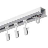 Karnisze - Karnisz DECASTYL MS Zero pojedynczy żabka 300 cm Biały - miniaturka - grafika 1