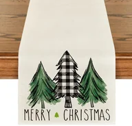 Zabawki kreatywne - Świąteczny Bieżnik Na Stół Obrus Wigilijny 180x33 cm - miniaturka - grafika 1