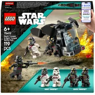 Klocki - LEGO PREZENT DLA DZIECKA 6+ – LEGO Star Wars (75412) Zestaw Bitewny z Figurkami Szturmowców + Transportowiec + EBOOK-2 - miniaturka - grafika 1