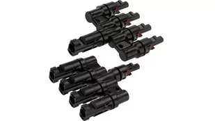 Złącze solarne typu MC4 czwórnik równoległy fotowoltaiczny PV IP67 VCX /komplet 2szt./ - Akcesoria do kolektorów i fotowoltaiki - miniaturka - grafika 1