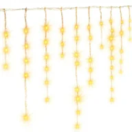 Oświetlenie świąteczne - Kurtyna świetlna 10m ciepła biel 600 LED - miniaturka - grafika 1
