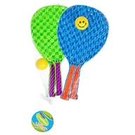 Zabawki i gry sportowe - Euro-Trade Rakietki + piłki 19x40 w siatce MC - miniaturka - grafika 1