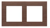 Klawisze i ramki - Kontakt Simon Ramka podwójna Nature Simon 55 - orzech - miniaturka - grafika 1