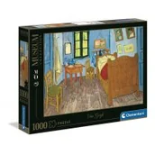 Puzzle - Clementoni Puzzle 1000 elementów. Museum Collection. Van Gogh. Bedroom in Arles - miniaturka - grafika 1