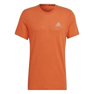 Koszulki męskie - adidas Męski T-Shirt (Short Sleeve) X-City Wool Tee, Semi Impact Orange, HN8484, XL - grafika 1