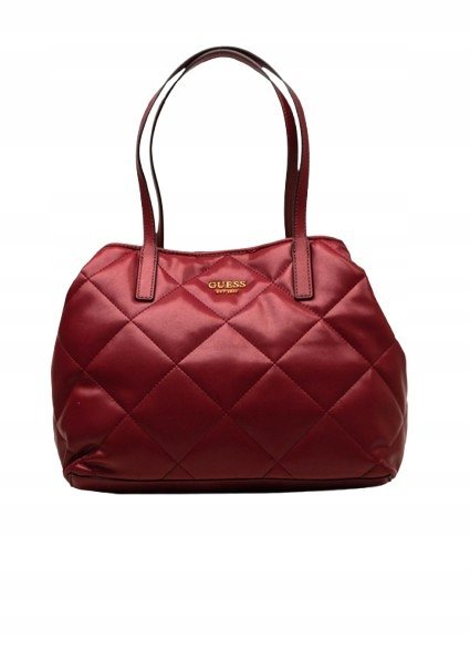 GUESS PIKOWANA BORDOWA TOREBKA SHOPPER ZE ZŁOTYM LOGO GMB