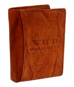 Portfele - Portfel Męski Skórzany WILD Skóra Licowa Duży Pionowy Bez Zapięcia 5679 Pionowy I Poziomy Suwak 12 x 10 x 2 [cm] - miniaturka - grafika 1