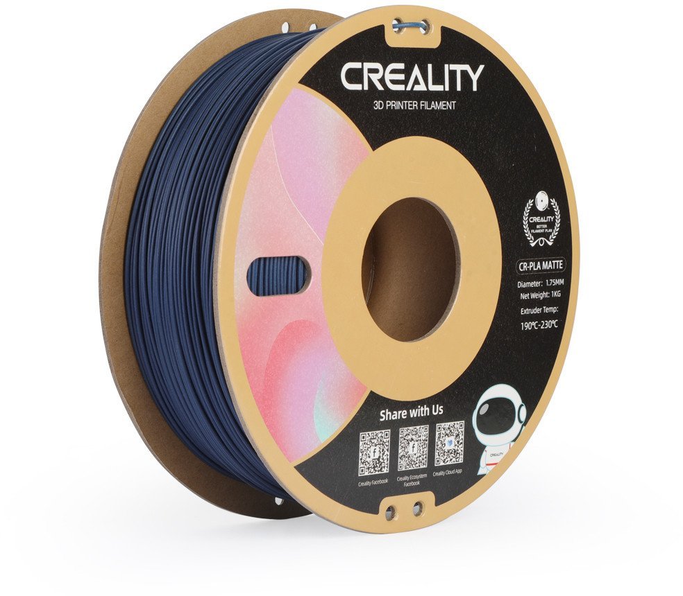 Creality CR-PLA Matte filament for 3D printers, 1.75 mm, navy blue 3301010298