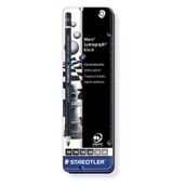 Ołówki - Staedtler 100B G6 Mars Lumograph zestaw 6 ołówków wysokiej jakości w metalowym opakowaniu, różne grubości, kolor czarny 100B G6 - miniaturka - grafika 1