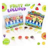 Gumy do żucia, lizaki, dropsy - LIZAK OWOCE FRUIT LOLLIPOP MIX (15G) 30SZT - miniaturka - grafika 1