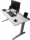 Biurka gamingowe - Biurko Zdesk PB-STL/W-Po/W-LH Białe 138 cmx68 cm - miniaturka - grafika 1