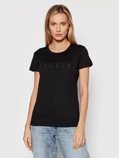 Koszulki i topy damskie - Guess T-Shirt Amice V2RI08 K8HM0 Czarny Regular Fit - grafika 1
