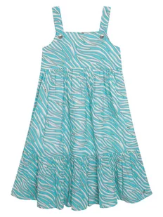 MICHAEL KORS KIDS Sukienka codzienna R12148 S Turkusowy Regular Fit - Sukienki i spódniczki dla dziewczynek - miniaturka - grafika 1
