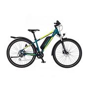Rowery elektryczne - FISCHER E-Bike ATB Terra 2.1 Junior, rower elektryczny, zielony połysk, 27,5 cala, RH 38 cm, silnik na tylne koło 45 Nm, akumulator 48 V - miniaturka - grafika 1