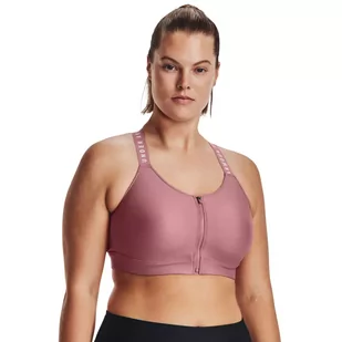 Biustonosz sportowy Under Armour Infinity High Bra Zip - Bielizna sportowa damska - miniaturka - grafika 3