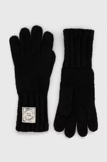 Rękawiczki - Pepe Jeans rękawiczki damskie kolor czarny - grafika 1