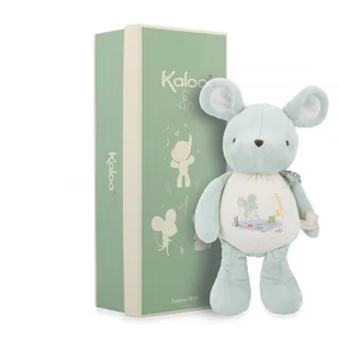 Kaloo Przytulanka z dzwoneczkiem Myszka 28 cm w pudełku kolekcja Petites Chansons - Zabawki sensoryczne - miniaturka - grafika 1