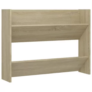 vidaXL Szafka ścienna na buty, dąb sonoma, 80x18x60 cm, płyta wiórowa - Szafki na buty - miniaturka - grafika 1