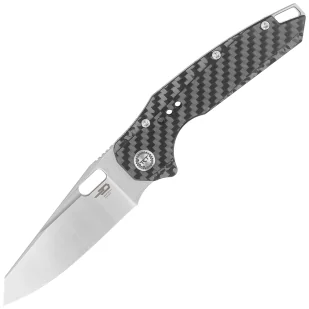Nóż składany Bestech Nyxie Titanium / Carbon Fiber, Stonewashed / Satin CPM S35VN by Todd Knife and Tool (BT2209C) - Noże - miniaturka - grafika 1