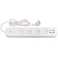 Przedłużacze i rozgałęźniki - Przedłużacz IMMAX IMMAX NEO LITE SMART 4x FR zásuvka, 3x USB, 1x USB-C Power delivery, Wi-Fi, TUYA, 1,5 m - miniaturka - grafika 1