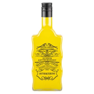BUTELKA FALA Z NADRUKIEM ELIKSIR ANTYWIRUSOWY - Domowy wyrób alkoholu - miniaturka - grafika 1
