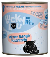 Mokra karma dla kotów - Lucky Lou Lifestage Adult Drób i bażant puszka 800g - miniaturka - grafika 1