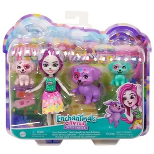 Lalka Enchantimals City Tails Dessa i dalmatyńczyki HKN14 - Lalki dla dziewczynek - miniaturka - grafika 1