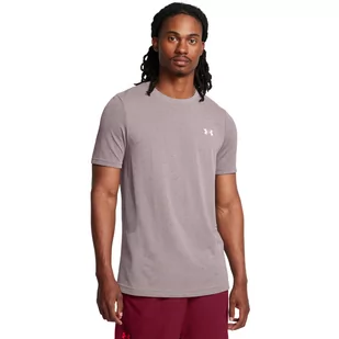 Męska koszulka treningowa Under Armour UA Vanish Seamless SS - beżowa - UNDER ARMOUR - Koszulki sportowe męskie - miniaturka - grafika 1