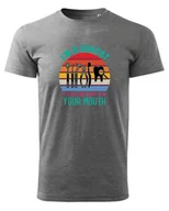 Koszulki i topy damskie - Koszulka dla Dentysty Put It in Your Mouth Szary L - miniaturka - grafika 1