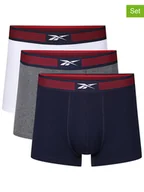 Majtki męskie - Reebok Bokserki (3 pary) "Abel" w kolorze granatowym, szarym i białym - miniaturka - grafika 1