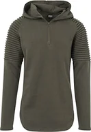 Bluzy męskie - Urban Classics Męska bluza z kapturem Pleat Sleeves Terry Hoody z kapturem - miniaturka - grafika 1