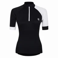 Koszulki sportowe damskie - Damska koszulka kolarska Dare 2b Compassion III Jrsy Rozmiar: XL / Kolor: czarny/biały - miniaturka - grafika 1