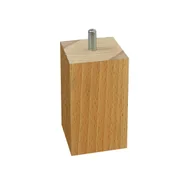 Meble modułowe i akcesoria - Noga meblowa drewniana 55 x 55 mm buk - miniaturka - grafika 1