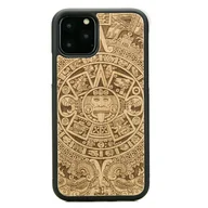 Etui i futerały do telefonów - Bewood Drewniane etui iPhone 11 PRO KALENDARZ AZTECKI ANIEGRE - miniaturka - grafika 1
