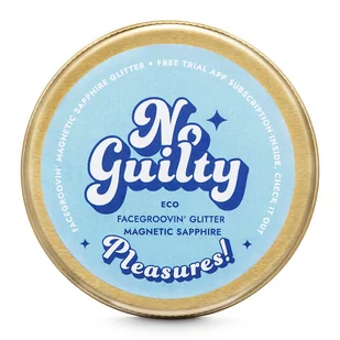 Ministerstwo Dobrego Mydła - No Guilty Eco Facegroovin'' Glitter - Biodegradowalny brokat do twarzy i ciała - 10 g - MAGNETIC SAPPHIRE - Cienie do powiek - miniaturka - grafika 1