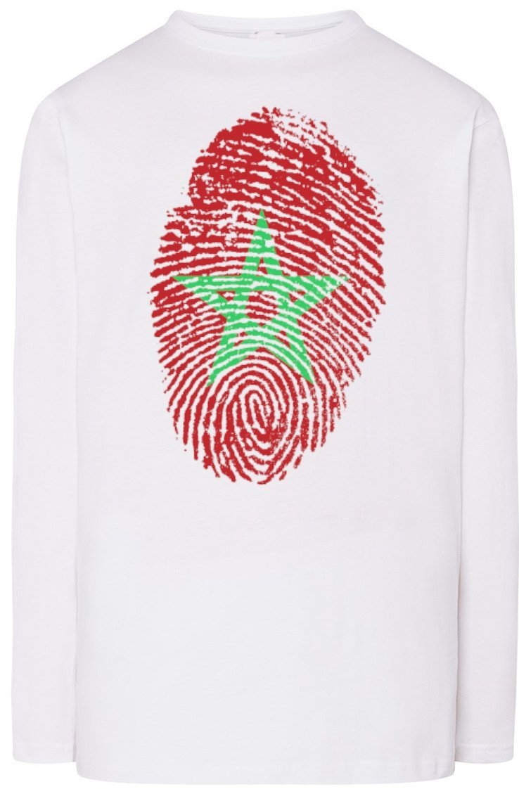 Maroko Męska Bluza Longsleeve Flaga Rozm.4XL