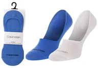 Skarpetki męskie - CALVIN KLEIN SKARPETY SKARPETKI STOPKI 2 PARY BLUE/WHITE 100001807 007 - Rozmiar: 39-42 - miniaturka - grafika 1