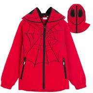Kurtki i płaszcze dla chłopców - Cool Club, Kurtka chłopięca z kapturem, czerwona, Spider-Man - miniaturka - grafika 1