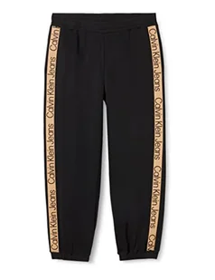 Calvin Klein Damskie spodnie do biegania z logo plus spodnie dresowe, Ck Black, 3XL, Ck czarny, 3XL - Spodnie damskie - miniaturka - grafika 1