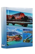 Albumy fotograficzne - ALBUM szyty na 300 zdjęć 10x15 z opisem WIDOK niebieski skos - miniaturka - grafika 1