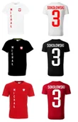 Koszulki sportowe męskie - Koszulka POLSKA Michał SOKOŁOWSKI 3 jr EuroBasket - miniaturka - grafika 1