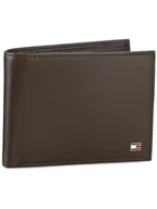 Portfele - Tommy Hilfiger Duży Portfel Męski Eton Cc Flap And Coin Pocket AM0AM00652/83362 Brązowy - miniaturka - grafika 1