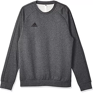 Bluzy męskie - Adidas Męska bluza Core18 SW szary ciemnoszary, wrzos / czarny S CV3960 - grafika 1