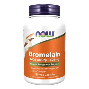 Now Foods , bromelina, 500 MG, 120 vcaps 2947 - Witaminy i minerały - miniaturka - grafika 1