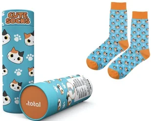 Skarpetki Bawełniane Z Kotkiem Niebieskie - Skarpetki męskie - miniaturka - grafika 1