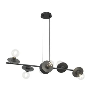Token lampa wisząca 6xE27 czarna 1426/6 - Lampy sufitowe - miniaturka - grafika 1