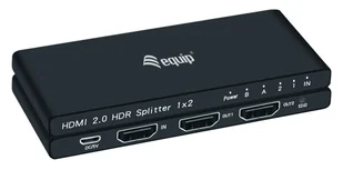 Equip 332716 rozgałęziacz telewizyjny HDMI 2x HDMI - Rozgałęźniki - miniaturka - grafika 1